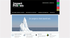 Desktop Screenshot of impactprinter.com